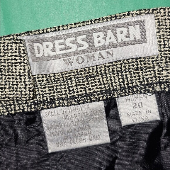 Dressbarn Gray Workwear Skirt Plus Size 20 Career Woman Sophisticated Lined Slit - Picture 4 of 7